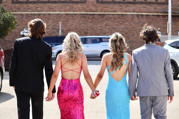 two couples going to prom © Taylor