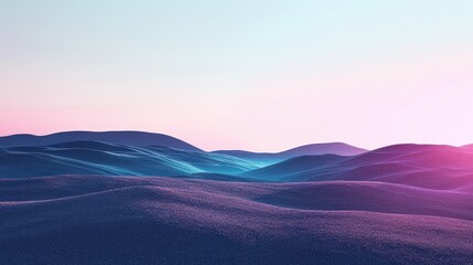 Fototapeta premium Purple and Blue Hills at Sunset