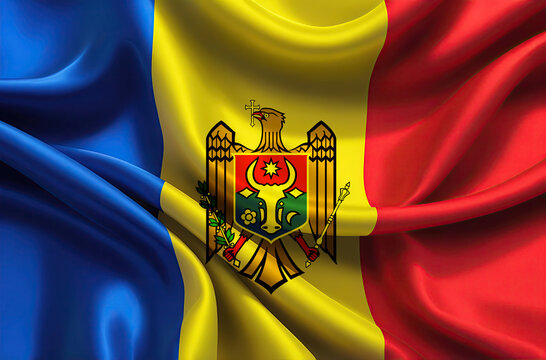moldovan flag for national Day or Independence Day of moldova