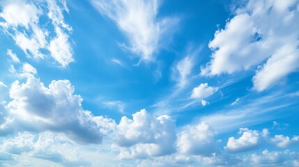 Obraz premium Beautiful Blue Sky with Clouds