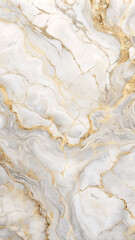 Obraz premium vertical smooth white gold marbled surface background, phone smartphone wallpaper