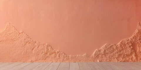 Obraz premium pink plastered textured wall