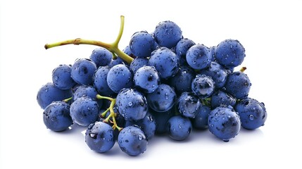 Fresh Blueberries with Water Droplets