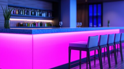 Futuristic Smart Gemstone Restaurant: Interactive Technology Redefining Innovative Dining Experience with Copy Space for Text in Stunning 8K Resolution - High Detail