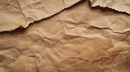 Crumpled Brown Paper Texture