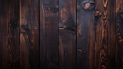 Dark Wooden Planks Background