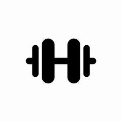 dumbbell gym sport health icon