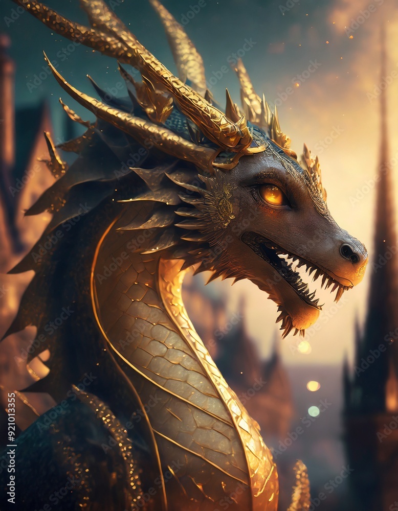 Canvas Prints head of a dragon