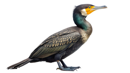 Obraz premium cormorant-full-body-white-background