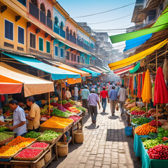 Obraz premium Street Market