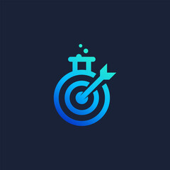 lab goal logo design template