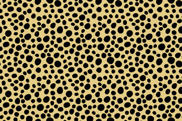 Small dash pattern. Seamless minimal dash pattern, small elements on yellow background.