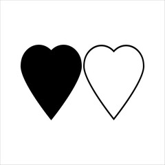 Love Heart icon set. for mobile concept and web design. 