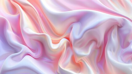 Obraz premium Abstract Pink and White Silk Drapery