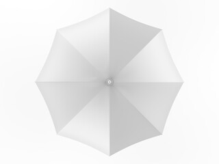 Promotional umbrella for branding blank template 3d render illustration.