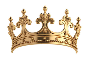 Royal crown isolated . Ai generated image.