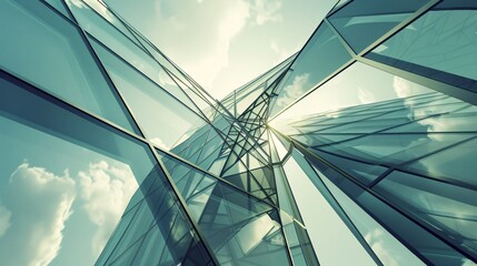 Abstract background of triangle shapes. Geometric texture creates a futuristic pattern.