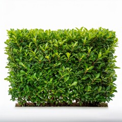 Obraz premium A single hedge bush isolated on a white background
