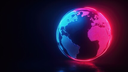 Fototapeta premium Glowing Globe Artwork