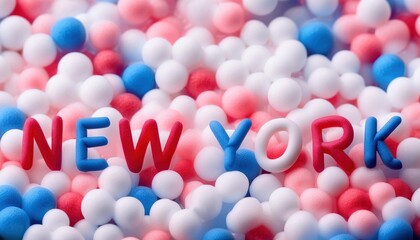 New York Themed Party Decorations with Colorful Sprinkles
