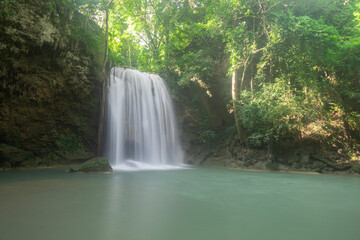 Erawan Waterfall, Erawan National Park in Kanchanaburi, Thailand	