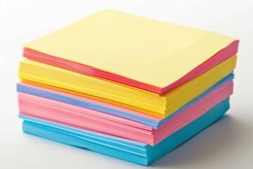 stack of colorful notes