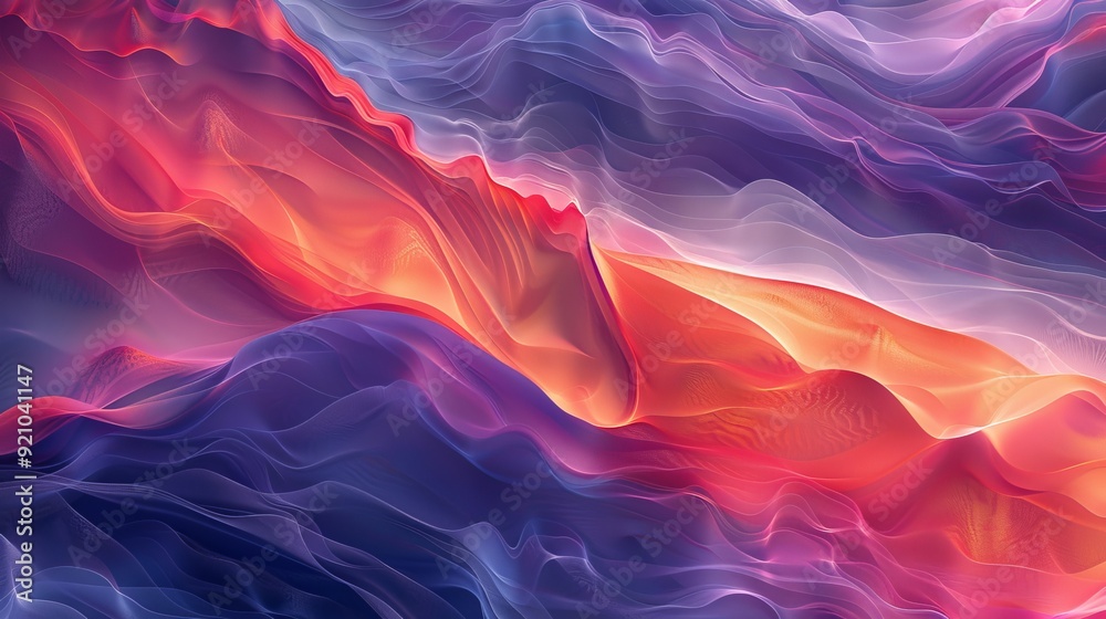 Fototapete textured abstract pattern with fluid brush strokes and gradient colors