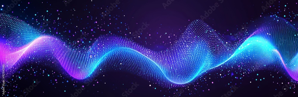 Poster technologies of the information age. digital background. 3d visualization of big data. 3d rendering.
