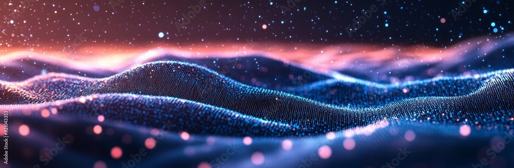 Poster data visualization in 3d. 3d rendering. technology background.
