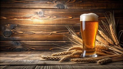 International Beer Day: Freshly Tapped, Rustic Delight  Generative AI