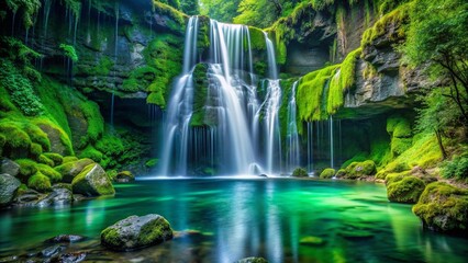 Emerald Cascades and the Whispering Cave  generative AI