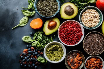 Ingredients of healthy diet that maintains or improves overall health status - generative ai