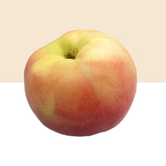red apple on white background