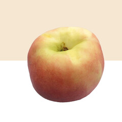 red apple on white background