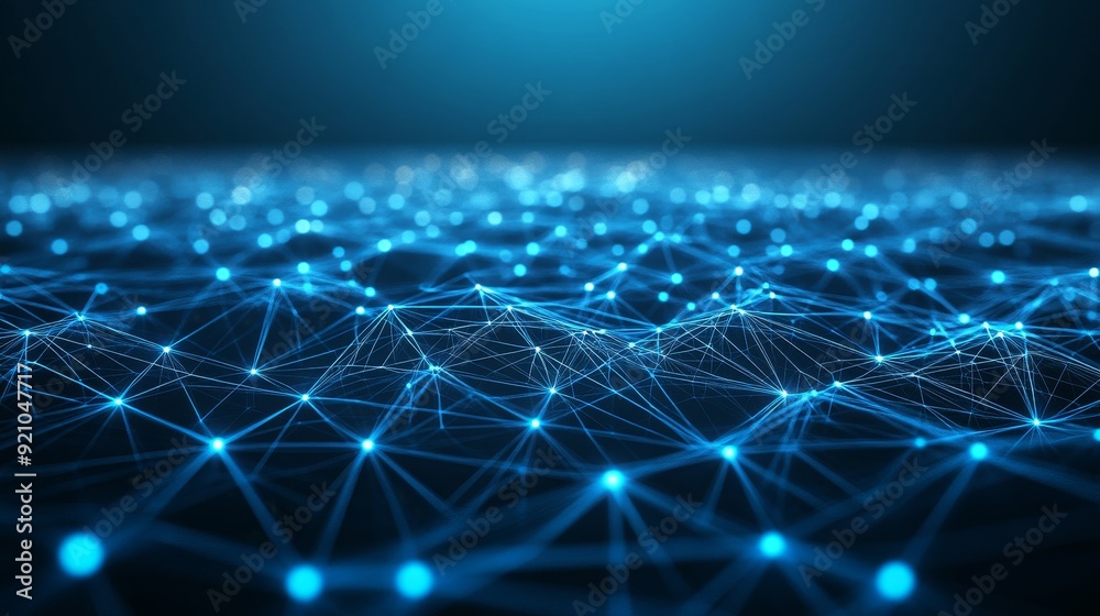 Poster 3d plexus effect and abstract connection dots. technology background. network connection structure.