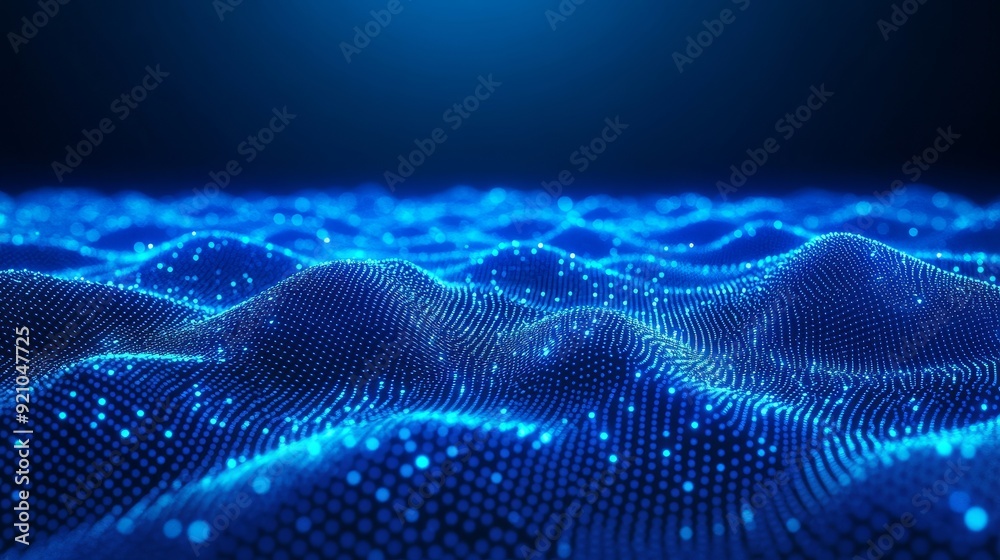 Poster the plexus effect is abstracted between dots of connection. technology background. network connectio