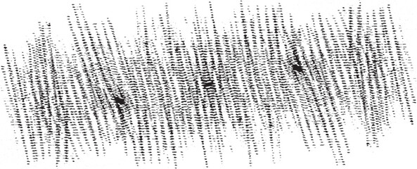 Monochrome texture composed of irregular graphic elements. Distressed uneven grunge background. Abstract vector illustration. Overlay for interesting effect and depth. Isolated on white background.