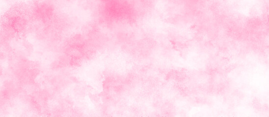 vintage pink pastel tone for sweet and fantasy cloudy sky background, soft pink splash abstract pink background, Abstract brush painted sky fantasy pastel pink watercolor background.