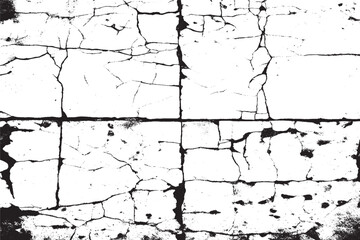 Obraz premium Vintage Grunge Texture: Black and White Scratches on Old Stone 