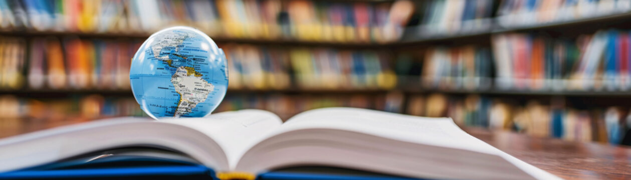 Language textbooks open to grammar exercises, social science discussions in classrooms, diverse academic subjects shaping young minds