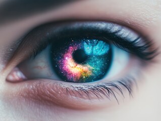Cosmic Eye Gazing into the Universe.