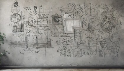 Obraz premium drawing on the wall