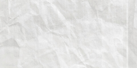 White wrinkly backdrop paper background. white colored grunge crumpled crushed paper horizontal vector backgrounds. creased recycle paper texture. Paper texture Crumpled White. Top view.