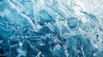 Obraz premium Abstract realistic photography of water waves running diagonally.