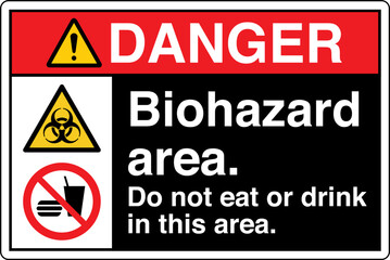 Fototapeta premium ANSI Z535 Safety Sign Marking...