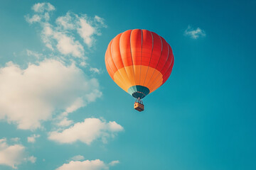 Naklejka premium hot air balloon in the sky