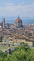 Stadt Florenz von oben