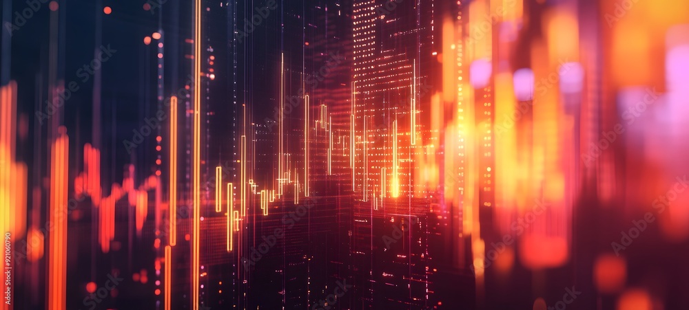 Sticker 4. a dynamic graph with bitcoin prices soaring, set against a sleek digital backdrop