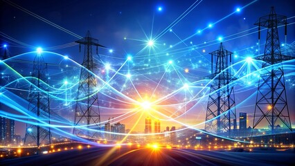 The Dynamic Dance of Energy: A Visual Representation of Smart Grid Real-time Management  Generative AI