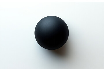 A pure white background with a single, perfectly round black dot, drawing the eye to the simplicity of contrast,